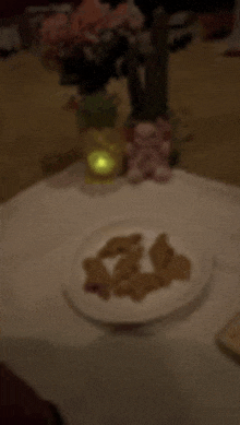 Candle Light Dinner Dino Nuggets GIF