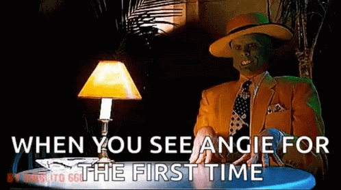Lip Biting The Mask GIF - Lip Biting The Mask Jaw Dropping GIFs