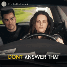 Dont Answer That Emily Hampshire GIF - Dont Answer That Emily Hampshire Stevie GIFs