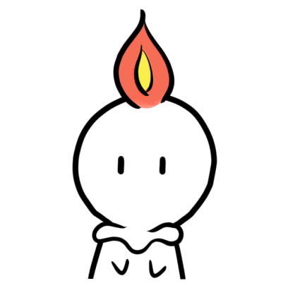 Candle Cute Sticker - Candle Cute Tired Stickers