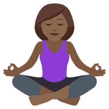 lotus position joypixels meditating yoga relaxing