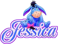 the name jessica is on a white background