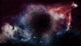 a galaxy with a black hole in the middle
