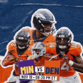 Denver Broncos Vs. Minnesota Vikings Pre Game GIF - Nfl National Football League Football League GIFs