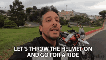 Lets Throw The Helmet On Go For A Ride GIF