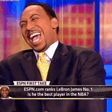 stephen a smith weak laugh laughs laughing