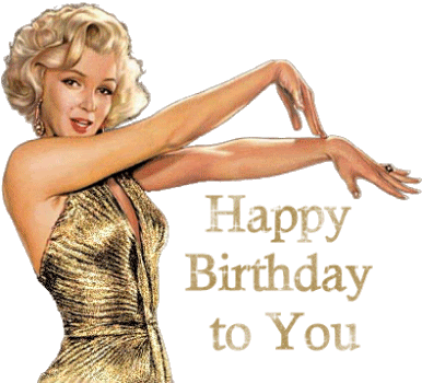Happy Birthday To You Marilyn Monroe Sticker - Happy Birthday To You Marilyn Monroe Hbd Stickers