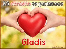 Gladis Gladis Name GIF - Gladis Gladis Name My Heart Belongs To You GIFs