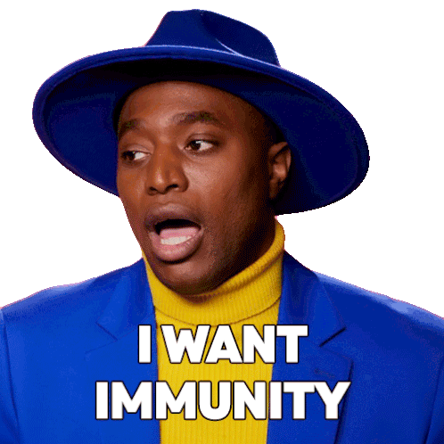I Want Immunity Sapphira Cristál Sticker