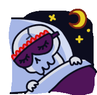 Sleeping Beauty Sleep Sticker