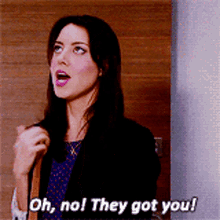 Parks And Rec April Ludgate GIF - Parks And Rec April Ludgate Oh No They Got You GIFs