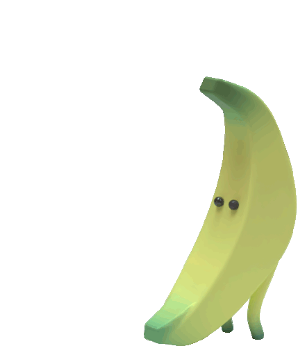 Piwa Dancing Banana Sticker - Piwa Dancing Banana Womp3d Stickers
