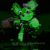 a screenshot of a video game that says nor but let it be a representative of my people