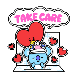 Take Care Hearts Sticker - Take Care Hearts Love Stickers