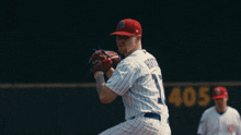 a baseball player wearing a number 17 jersey