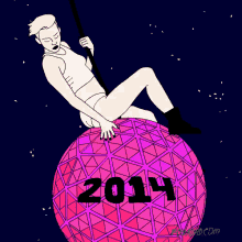 2014 new year party miley