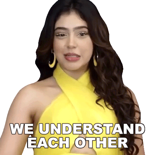 We Understand Each Other Niti Taylor Sticker - We Understand Each Other Niti Taylor Pinkvilla Stickers