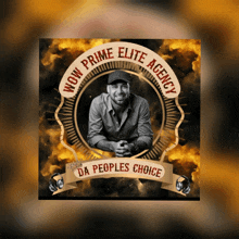 an ad for wow prime elite agency shows a man in a circle