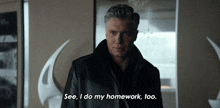 See I Do My Homework Too Captain Christopher Pike GIF - See I Do My Homework Too Captain Christopher Pike Anson Mount GIFs