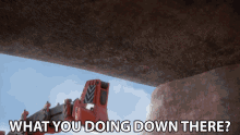 What You Doing Down There Skya GIF - What You Doing Down There Skya Dinotrux GIFs