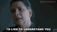 Id Like To Understand You Governor Joan Ferguson GIF - Id Like To Understand You Governor Joan Ferguson S2e1 GIFs