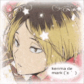 a picture of kenma de mark from a anime