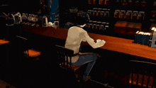 Joker Drinking Coffee GIF - Joker Drinking Coffee Leblanc Cafe GIFs
