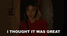 I Thought It Was Great Emily GIF - I Thought It Was Great Emily Zoe Kazan GIFs
