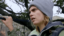 oh no cara delevingne running wild with bear grylls shocked surprised