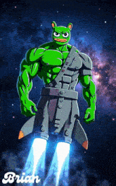 a picture of a cartoon character with the name brian on the bottom