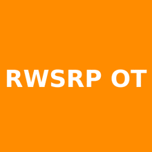 rwsrp ot is written in white on an orange background