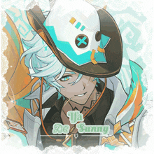 a drawing of a man with the name va de sunny on it