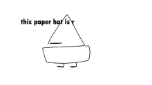 Paper Hat Animation GIF - Paper Hat Animation Shake It GIFs