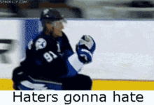 Haters Gonna Hate Hockey GIF - Haters Gonna Hate Hockey Skates GIFs