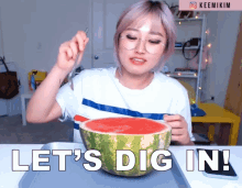 Lets Dig In Lets Eat GIF - Lets Dig In Lets Eat Watermelon GIFs