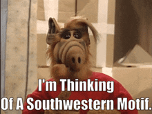 Alf Southwestern Motif GIF - Alf Southwestern Motif Im Think Of A Southwestern Motif GIFs