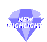 Diamond New Highlight Sticker - Diamond New Highlight Indigo Diamond Stickers
