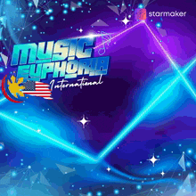 a poster for music euphoria international with a starmaker logo