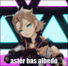 Albedo Genshin Impact GIF - Albedo Genshin Impact Aster Is An Albedo Haver GIFs