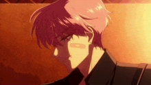 a close up of a person with pink hair and a bandage on their face