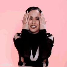 Laughing Becky G GIF - Laughing Becky G Covering Face GIFs