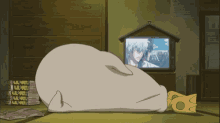 Gintama Watching Tv GIF - Gintama Watching Tv Scratching Butt GIFs