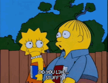 Simpsons Flirting GIF - Simpsons Flirting Do You Like Stuff GIFs