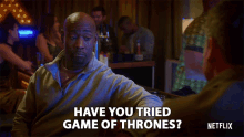 Have You Tried Game Of Thrones Db Woodside GIF - Have You Tried Game Of Thrones Db Woodside Amenadiel GIFs