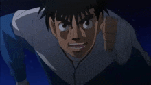 a cartoon character with a very angry face is pointing at the camera