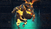 a screenshot of a video game shows a giant monster