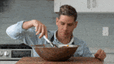 Eating Fried Noodles Brian Lagerstrom GIF - Eating Fried Noodles Brian Lagerstrom Hungry GIFs