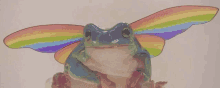Rainbow Frog GIF