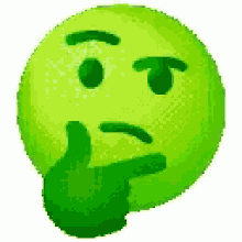 Green Thinking Emoji Thonk GIF - Green Thinking Emoji Thonk Think GIFs