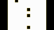 a pixel art of a yellow square with a green square in the center